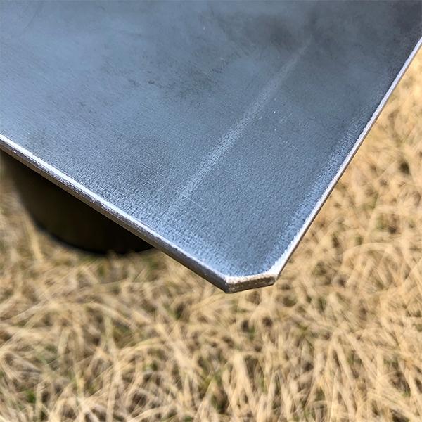 鉄板 キャンプ ソロキャンプ プレート 4.5mm 黒皮 A5 焼肉