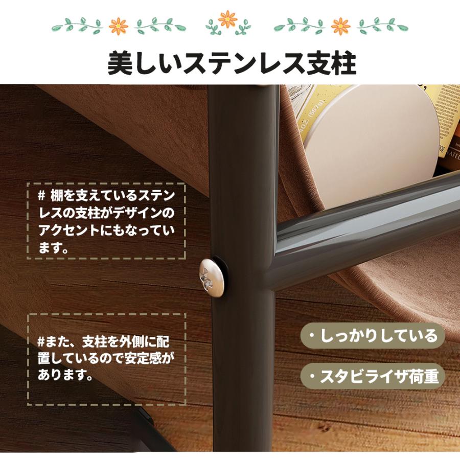 北欧風3層ベッドサイドテーブル - エレガンスと機能性を兼ね備え 北欧風3層ベッドサイドテーブル - エレガンスと機能性を兼ね備え