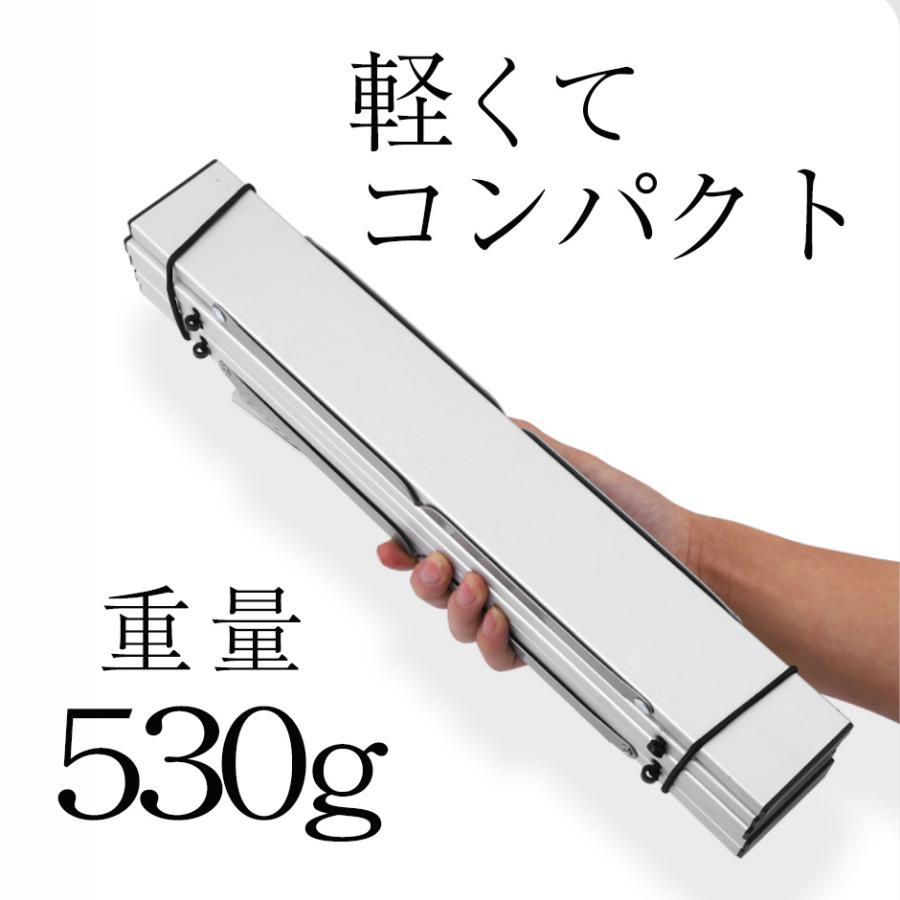 ソロキャンプ アウトドアテーブル 折りたたみ 40×29cm ローテーブル 軽量 全3色 アルミ レジャーテーブル｜kumaplaza｜09