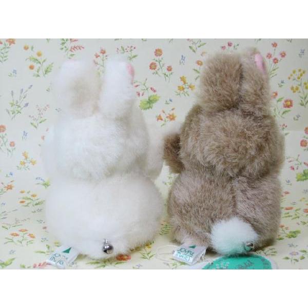 POP MARI 秋の野生 ウサギ ぬいぐるみ 吉徳 ぬいぐるみ りくのなかまたち ウサギ ホワイト 180497