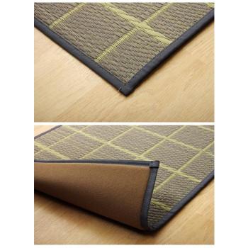 国産い草キッチンマット 『チェック』 グレー 約60×270cm 8239780_1