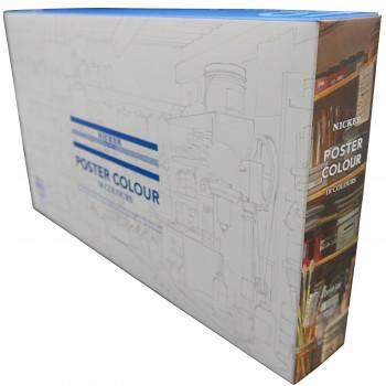 ニッカー絵具 ポスターカラー 40ml 18色セット PC40ML18Nの画像