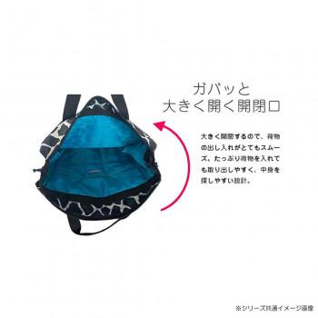 Hanna Hula(ハンナフラ) スクエアリュックサック ブラックポルカ TNS