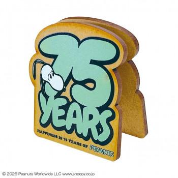 SNOOPY スヌーピー 75周年 ダイカットメモスタンド (ロゴグリーン