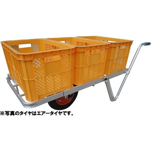 アルミス 組立式アルミコンテナカー ノーパンクタイヤ付き AKK-23N