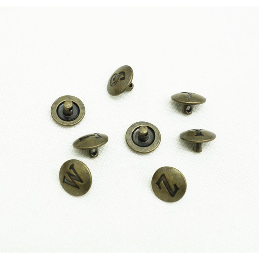 ♥古材使用♥♥姿見♥一点物♥ アルファベット スタッズ (S - Z) アンティーク kume1051 : KUME