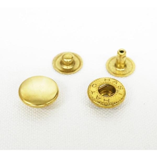 NO.5 バネホック (HATO) 真鍮生地 ブラス 10個セット kume1091-B