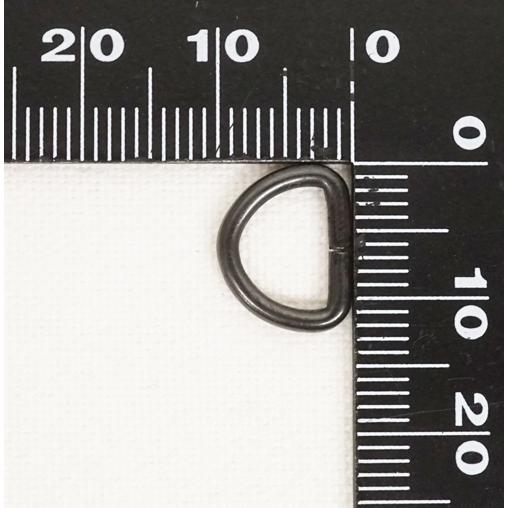 1.7×9mm Dカン マットブラック (艶消しブラック) 10個セット kume136