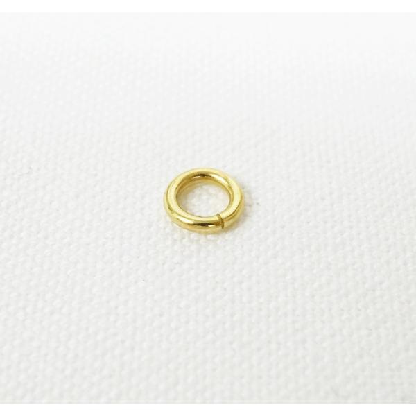 1.2×6mm(外径) リング ブラスリング 真鍮生地 10個セット kume1163