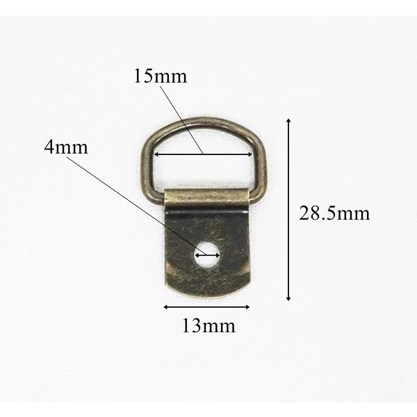 15mm 月カン付きビラカン アンティーク 10個セット kume1457-AT : KUME