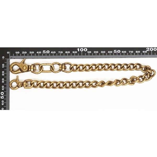 41cm Wallet Chain ウォレットチェーン ブラスアンティーク kume1484 