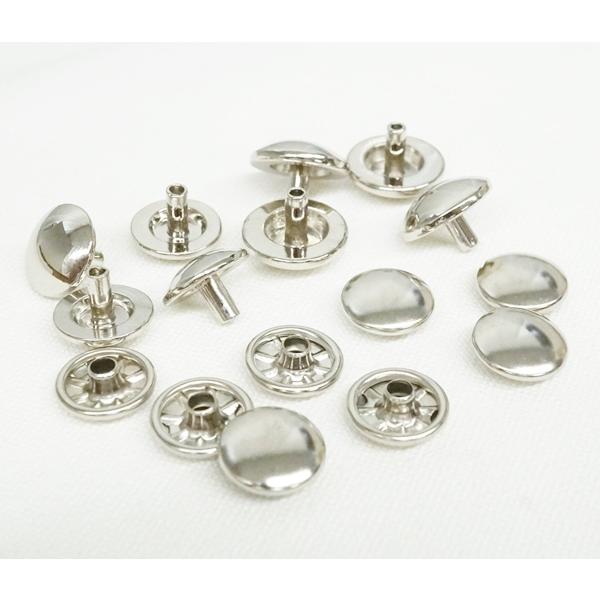 頭13,15mm 足6mm アルミ製 丸型トラス鋲 底鋲 ニッケル 4個セット