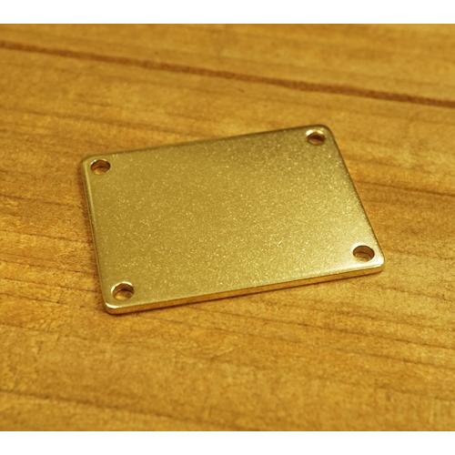 30×40mm 角型プレート 4穴 真鍮プレート ブラス 真鍮生地 kume1570