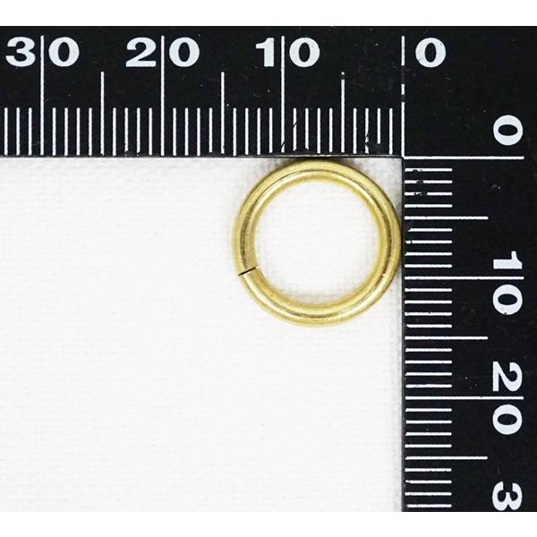 2×14mm(外径) リング ブラスリング 真鍮生地 10個セット kume221