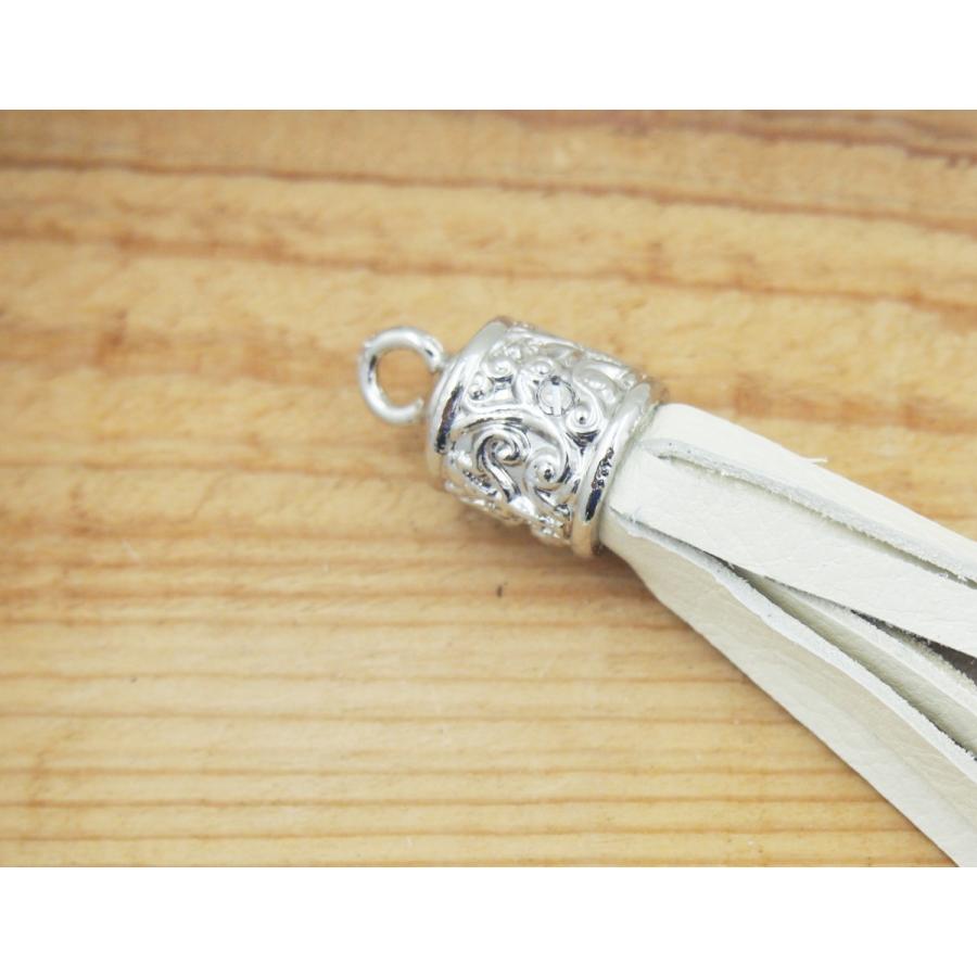 24×15mm 柄付きタッセル金具 シルバー色 kume524 : KUME WEBSTORE