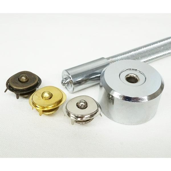 亀の甲ホック ニッケル ブラス(真鍮生地) アンティーク ゴールド