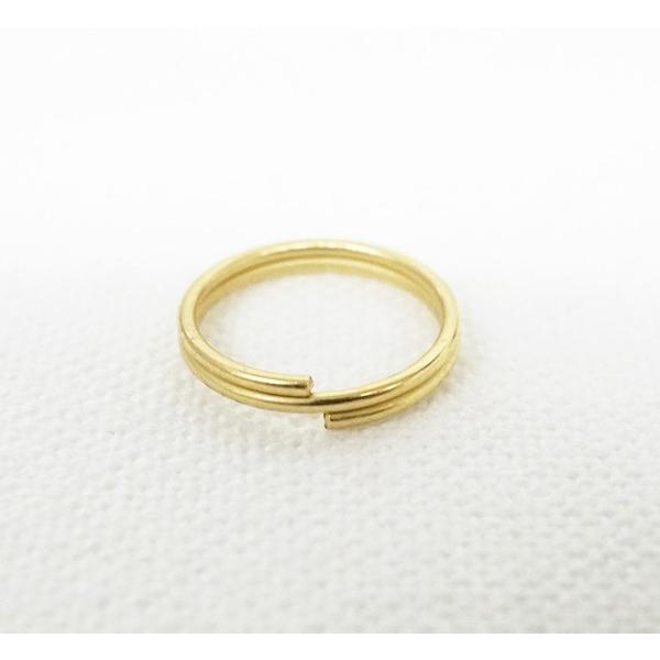 0.8×10mm 二重リング 真鍮ブロンズ 10個セット kume844-BB|kume-shop|02