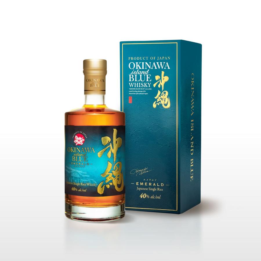 久米仙 【新発売】沖縄 ISLAND BLUE エメラルド 40度 700ml ウイスキー