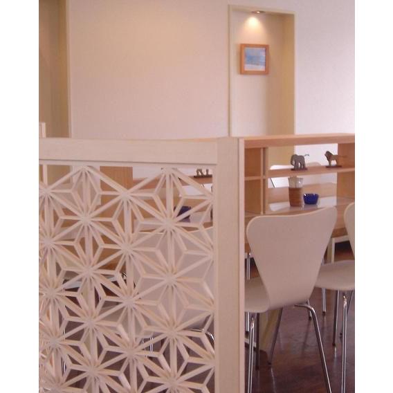 木製 組子衝立 麻の葉 H1200xW460 3連 : くみこ屋 - 通販 - Yahoo