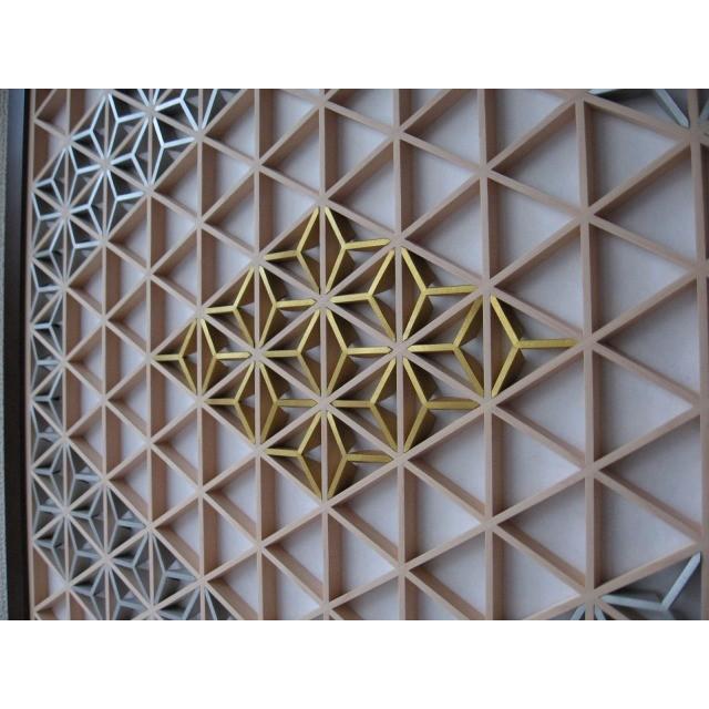 210 ❣️特価❣️麻の葉組子　吹き抜け　カラーアクリル板入り4枚1組 210 ❣️特価❣️麻の葉組子 吹き抜け カラーアクリル板入り4枚1組 和