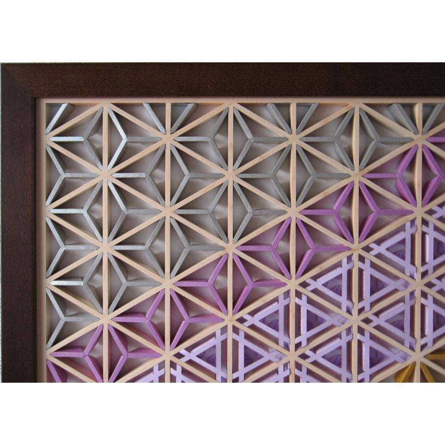 和モダン アートパネル 組子色彩葉 【冬から春へ】 インテリア 空間お