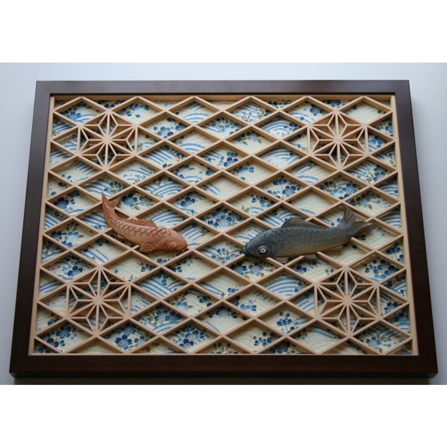 和モダン アートパネル 組子彫刻入りアートパネル 【クラシカル