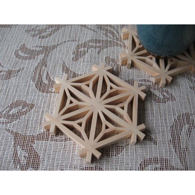 組子 細工 桔梗 ききょう kumiko 組子コースター 完成品