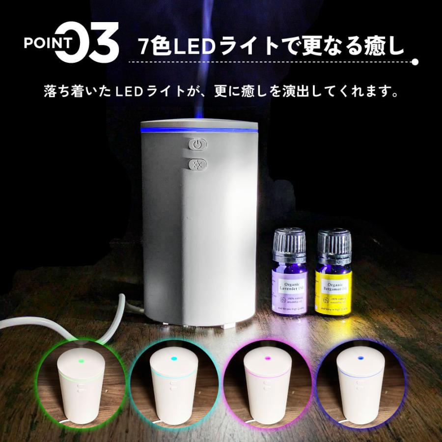 超音波アロマディフューザーと加湿器 2点セット アンドエスエイチ アロマディフューザー と オーガニック認証
