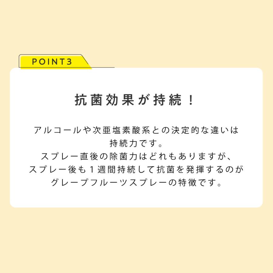天然成分 日本製 除菌 スプレー グレープフルーツ 除菌スプレー 100ml×5本セット 選べる 香料・無香料 [ ナチュラル 植物由来 ]+lt3+ - 送料無料 -｜kumokumo-square｜06