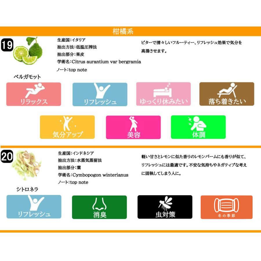 水溶性アロマオイル エッセンシャルオイル セット 10ml 6本 選べる40種類の香り &SH 加湿器 風呂 用 tg_smc +lt3+｜kumokumo-square｜13