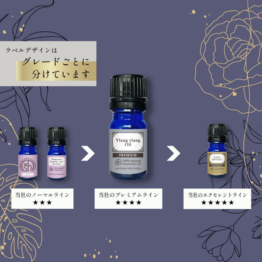 アンドエスエイチ エッセンシャルオイル セット 3ml×5本セット アロマ