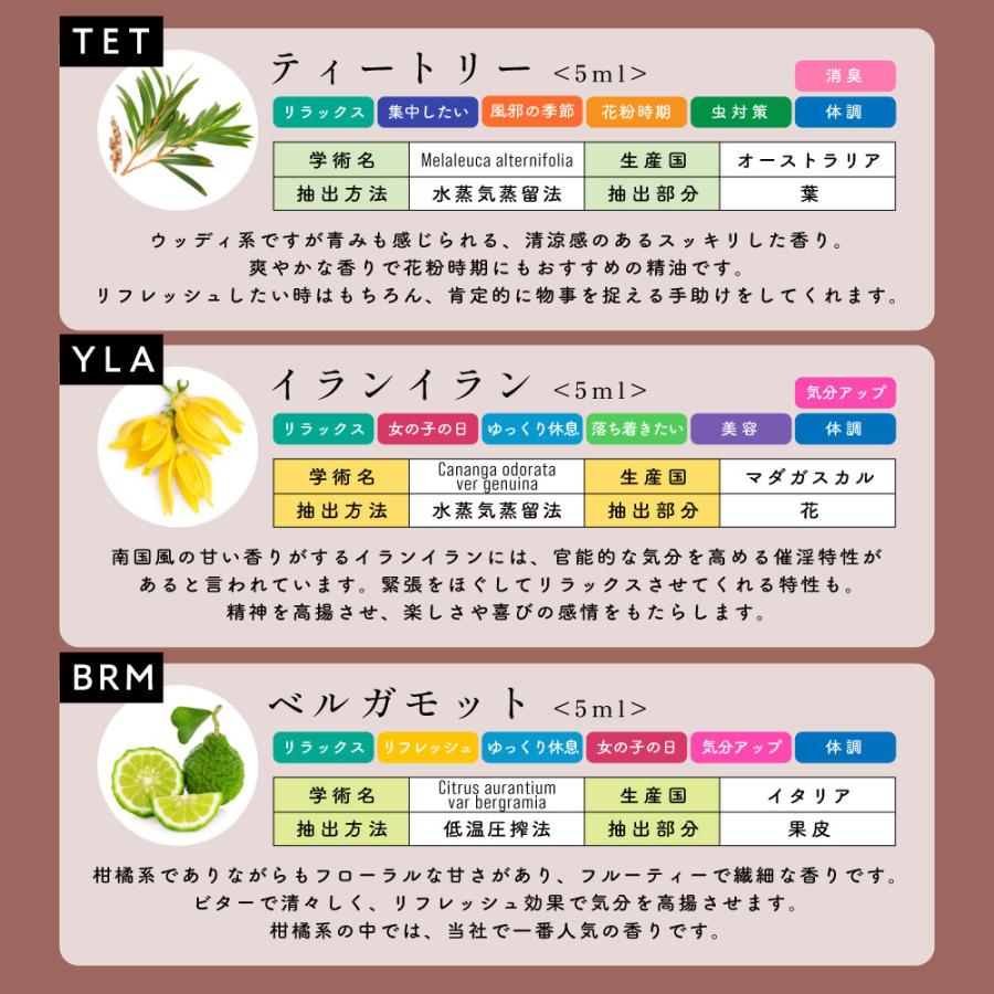 アンドエスエイチ エッセンシャルオイル セット 5ml×5本セット アロマ