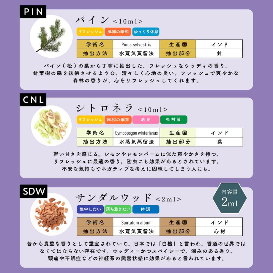 アンドエスエイチ エッセンシャルオイル セット 10ml×5本セット アロマ