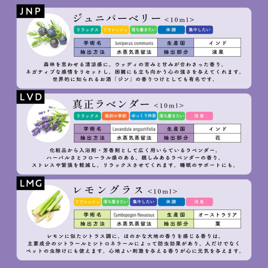 エッセンシャルオイル セット 10ml×8本セット アロマプレミアムセット6 /＆SH 精油 お試し tg_smc +lt3+｜kumokumo-square｜11