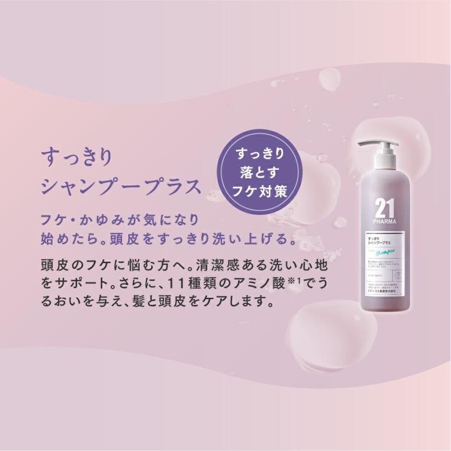シャンプー 頭皮ケア／PHARMA21 ファーマ21 すっきりシャンプー プラス 600ml 単品 / 2本セット / 3本セット |  | 08
