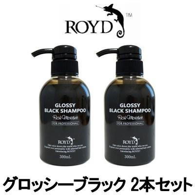 ROYD カラーシャンプー 黒 グロッシーブラック 300ml 2本セット ROYD カラーシャンプー 黒 グロッシーブラック 300ml 2本セット