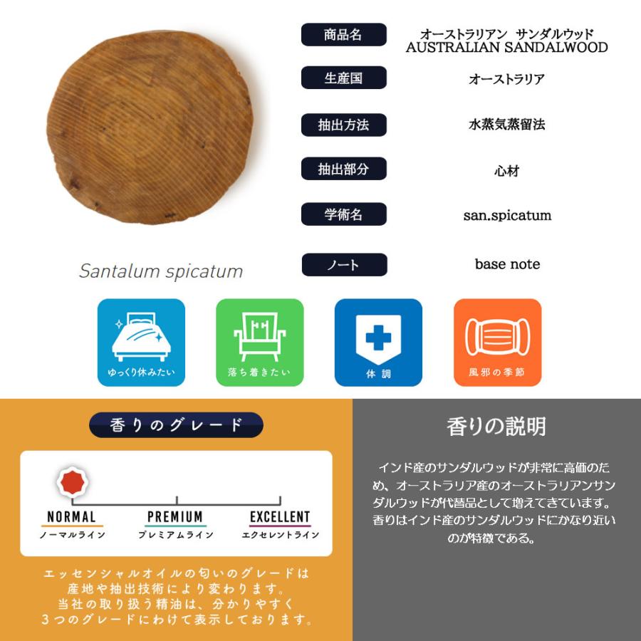 アンドエスエイチ エッセンシャルオイル 精油 サンダルウッド 10ml