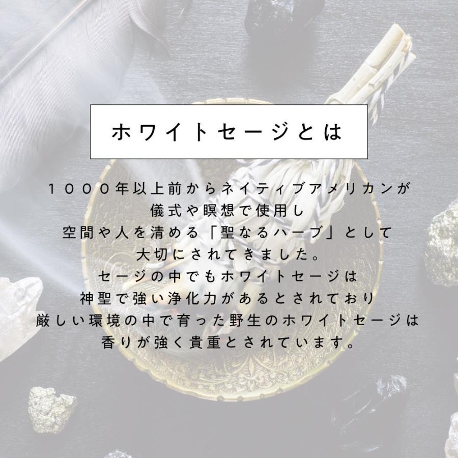 ホワイトセージ 浄化 カリフォルニア産 無農薬 30g（10g×3個 セット)  枝付き クラスター ＆ リーフ ＆ クラッシュ MIX +lt3+｜kumokumo-square｜04