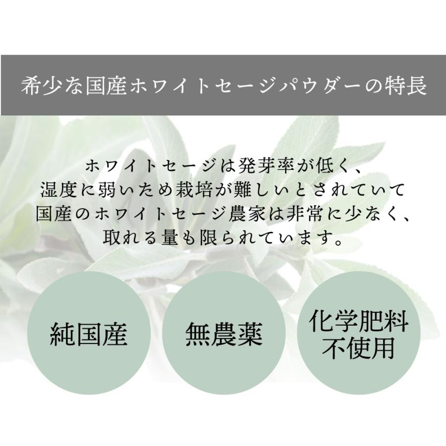アンドエスエイチ ホワイトセージ 浄化 / &SH パウダー 30g 国産