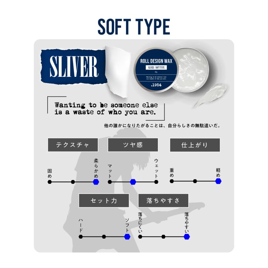 1954 ヘアスタイリング剤 / .1954 ROLL DESIGN WAX ソフト (SLIVER