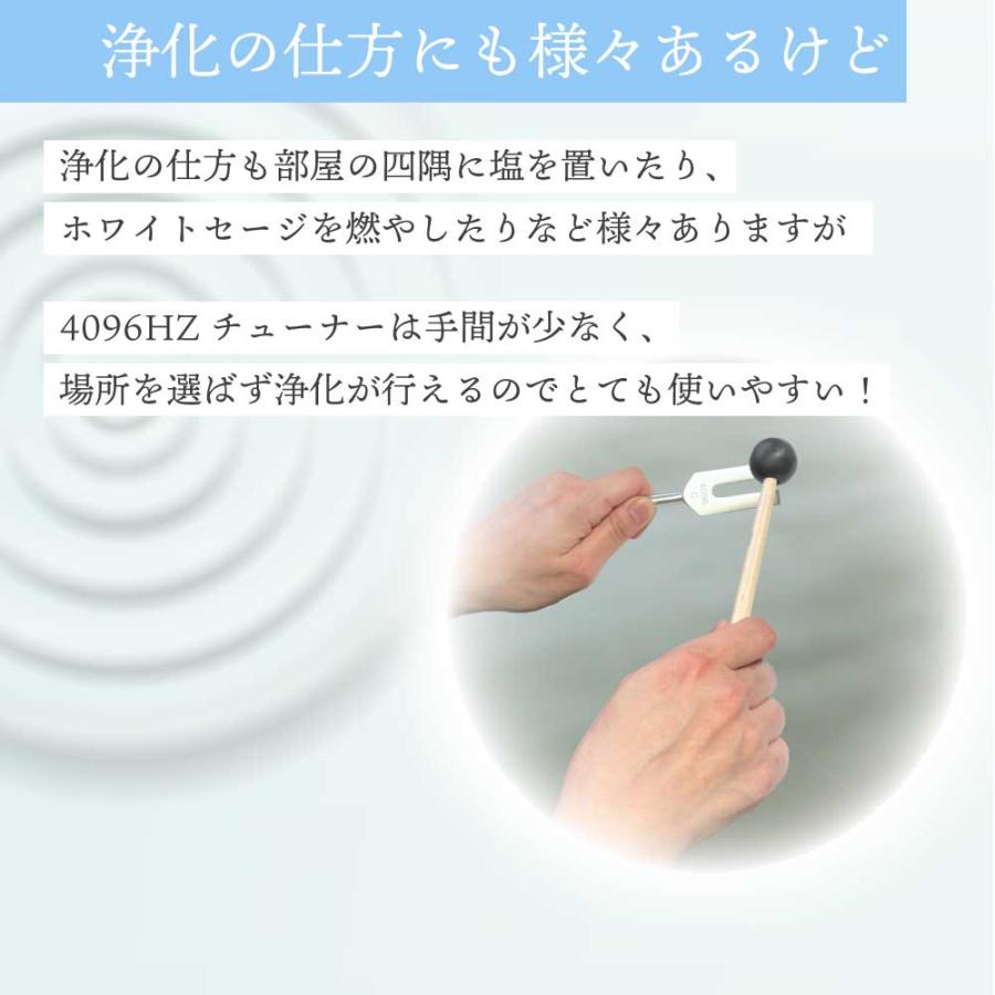 音叉 4096hz / &SH 4096Hz チューナー ラバーマレット 専用 袋付