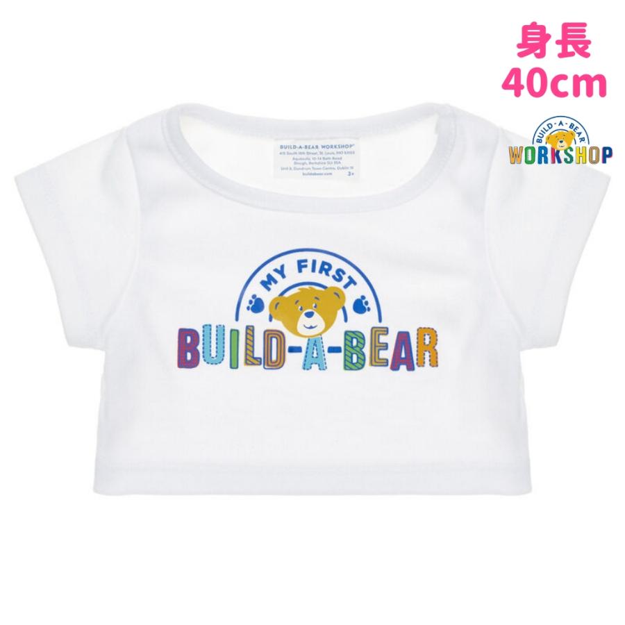 ダッフィー用Tシャツ ビルドアベア 白 ぬいぐるみ服 : くものうえ百貨