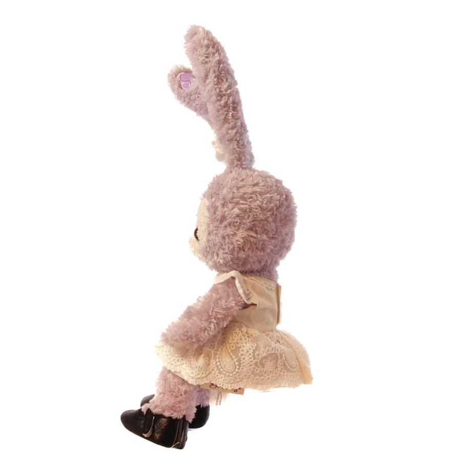 ぬいぐるみ靴 8cm ステラルーS用 ストラップパンプス サテン生地 黒