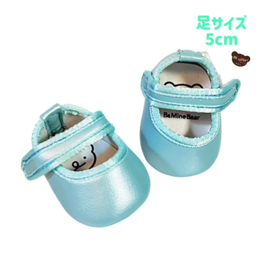 ぬいぐるみ靴 5cm ステラルーSS ストラップパンプス アクアブルー