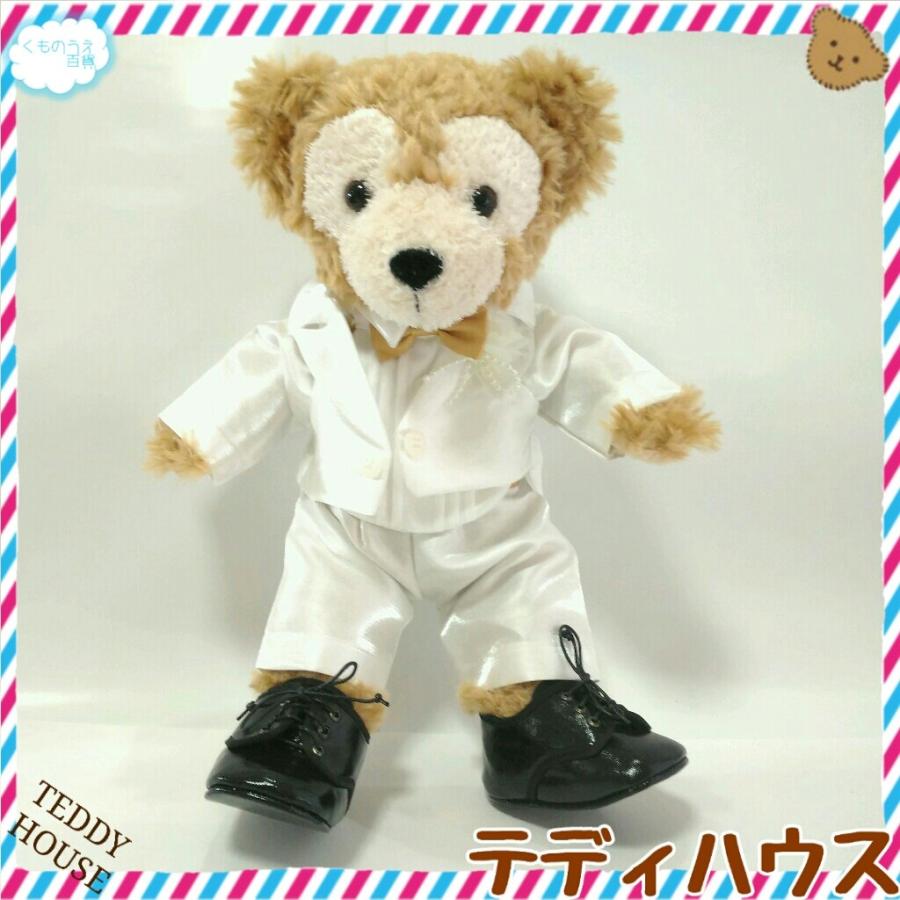 ダッフィーSS用 フォーマル靴 黒 テディハウス ぬいぐるみ服