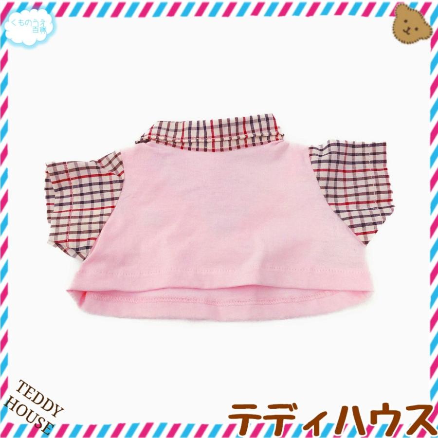 シェリーメイ用えりつきTシャツ ピンク ビルドアベア ぬいぐるみ服