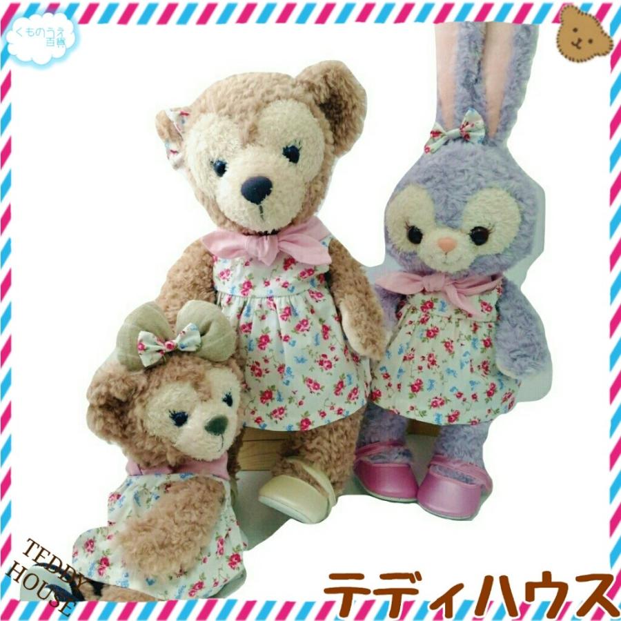 ステラルー用コットンワンピース クラシックな花柄 スカーフつき テディハウス ぬいぐるみ服 F044 2 くものうえ百貨 三番街 通販 Yahoo ショッピング