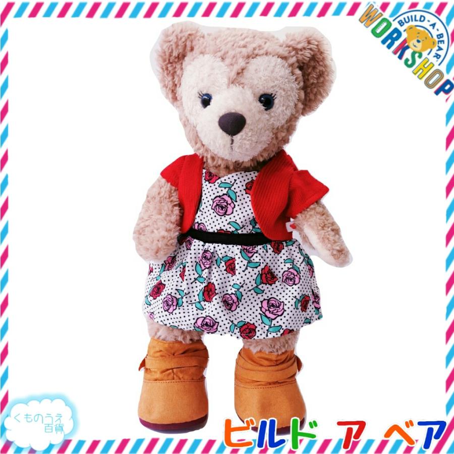 シェリーメイ用ワンピース ローズ柄 レッド ドット ニット 上下一体型 異素材コーデ ビルドアベア ぬいぐるみ服 K004 3 くものうえ百貨 三番街 通販 Yahoo ショッピング