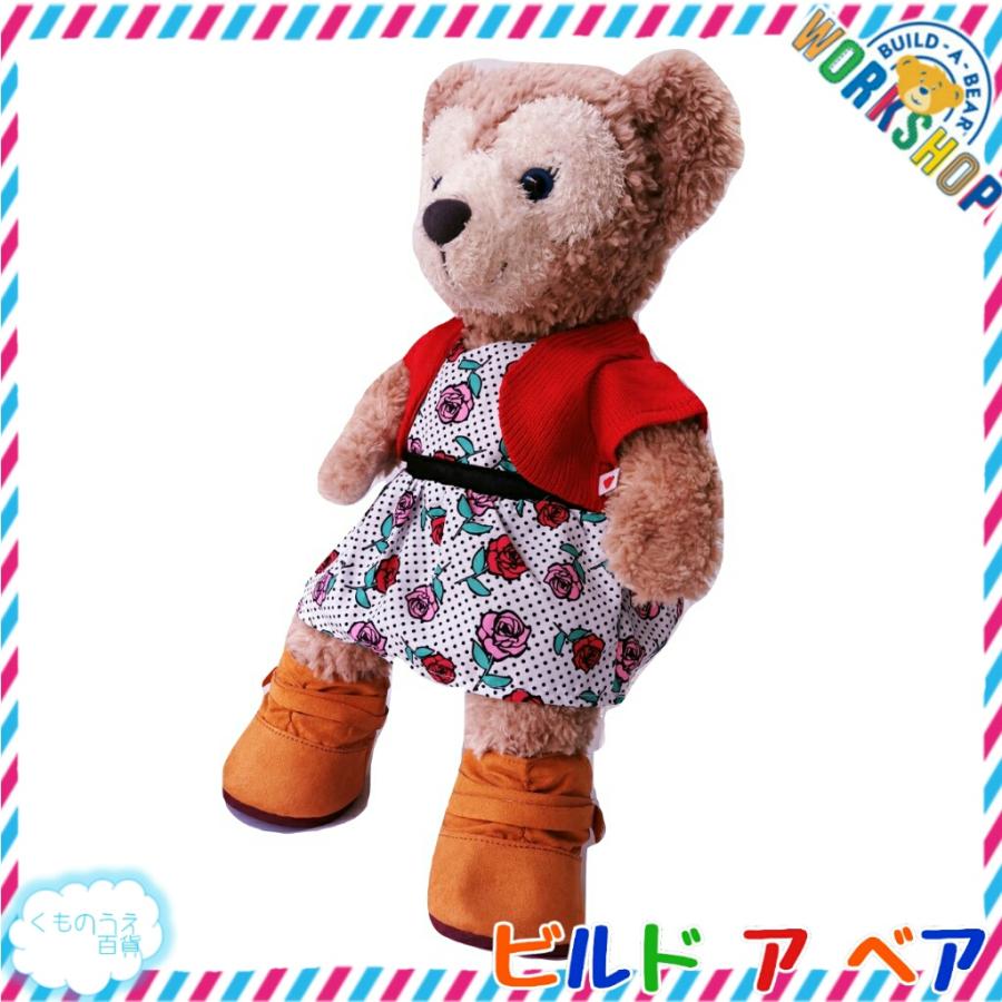 シェリーメイ用ワンピース ローズ柄 レッド ドット ニット 上下一体型 異素材コーデ ビルドアベア ぬいぐるみ服 K004 3 くものうえ百貨 三番街 通販 Yahoo ショッピング