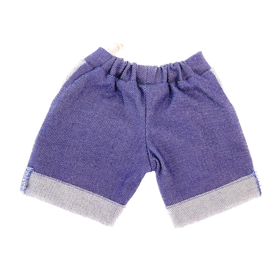 ぬいぐるみ服 デニムパンツ 長ズボン 紺 ダブルライン ボトムス